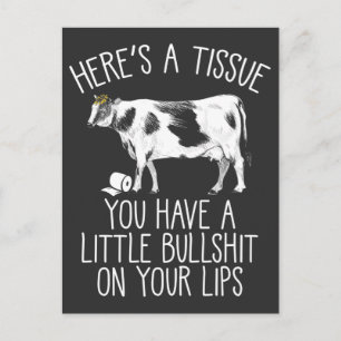 Funny Heifer Crybaby Cow Farmer Bull Softie Briefkaart
