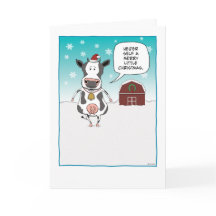 Funny Heifer Self Koe Kerstmis