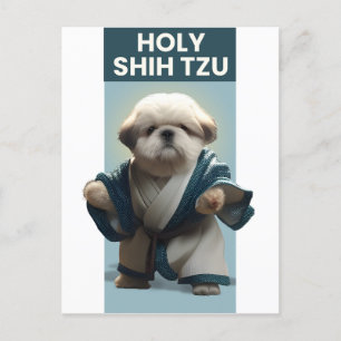 Funny Heilige Shi Tzu Dog Briefkaart