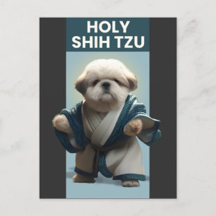 Funny Heilige Shi Tzu Dog Briefkaart