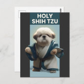 Funny Heilige Shi Tzu Dog Briefkaart (Voorkant / Achterkant)
