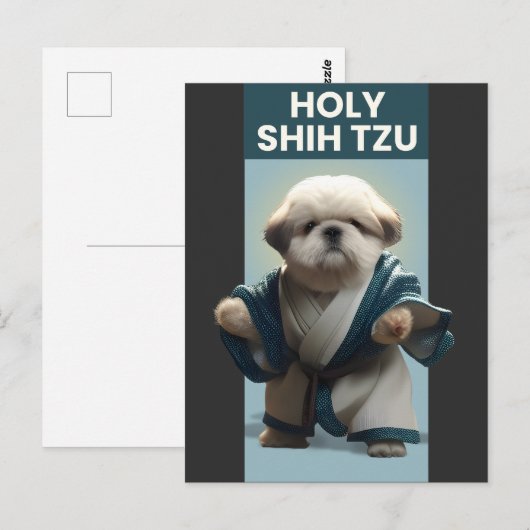 Funny Heilige Shi Tzu Dog Briefkaart (Voorkant / Achterkant)