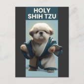 Funny Heilige Shi Tzu Dog Briefkaart (Voorkant)