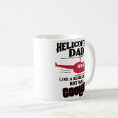 Funny Helicopter Dad Only Way Cooler Coffee Mok (Voorkant rechts)