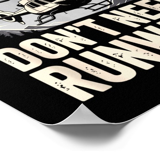 Funny Helicopter Lot Art For Men Women Flying Heli Poster (Hoek)