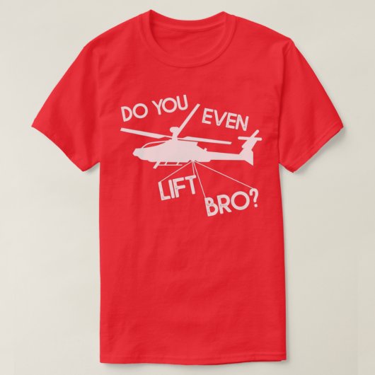 Funny Helicopter Pilot Gift T-shirt (Design voorkant)