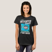 Funny Helicopter Pilot Gift T-shirt (Voorkant volledig)
