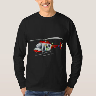 Funny Helikopter Lover Xmas Santa Hat Helikopter C T-shirt