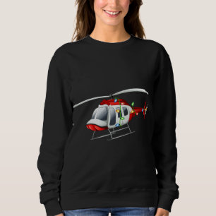 Funny Helikopter Lover Xmas Santa Hat Helikopter C Trui