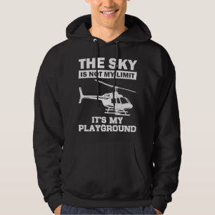 Funny Helikopter Pilot Gift for Men Women Chopper Hoodie