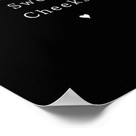 Funny Hello Sweet Cheeks Bathroom Poster (Hoek)