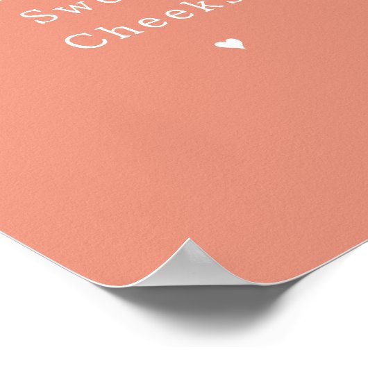 Funny Hello Sweet Cheeks Bathroom Poster (Hoek)