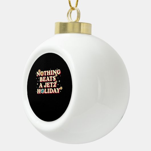 Funny Help  Keramische Bal Ornament (Rechts)