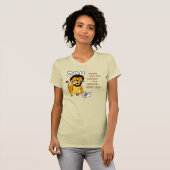 Funny Help-Lion in een Zoo-Cartoon T-Shirt (Voorkant volledig)