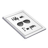 Funny Help me, ik ben een slechte zonnebril. Notitieboek (Rechterzijde)