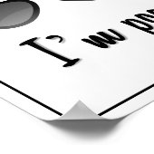 Funny Help me, ik ben een slechte zonnebril. Poster (Hoek)