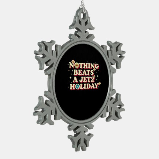 Funny Help  Tin Sneeuwvlok Ornament (Links)