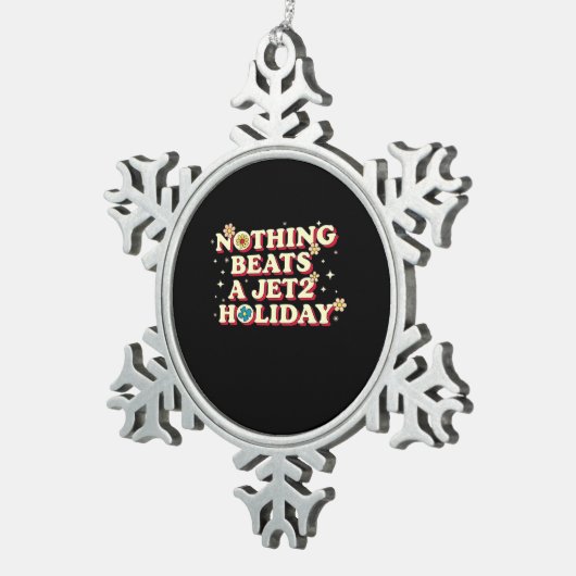 Funny Help  Tin Sneeuwvlok Ornament (Rechts)