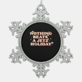 Funny Help  Tin Sneeuwvlok Ornament (Voorkant)