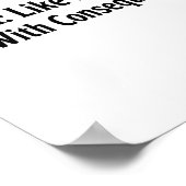 Funny Hema Shirt - Like Fencing But With Consequen Poster (Hoek)