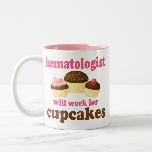 Funny Hematologist Tweekleurige Koffiemok (Links)