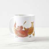 Funny Hen Pun Chicken Coffee Mok (Voorkant links)
