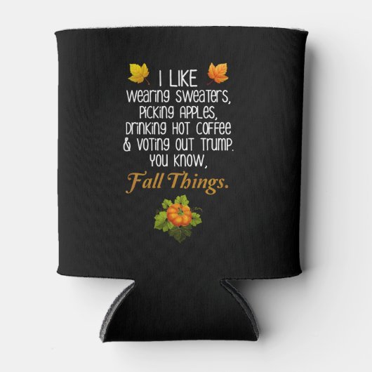 Funny Herfst 2020 November Verkiezingsantitrump Blikjeskoeler (Voorkant)