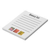 Funny Herfst Grocery List Notitieblok (Linkerzijde)