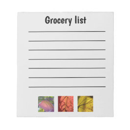 Funny Herfst Grocery List Notitieblok