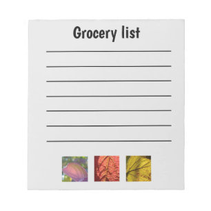 Funny Herfst Grocery List Notitieblok