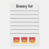 Funny Herfst Grocery List Post-it® Notes (Voorkant)