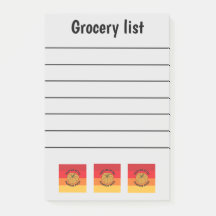 Funny Herfst Grocery List
