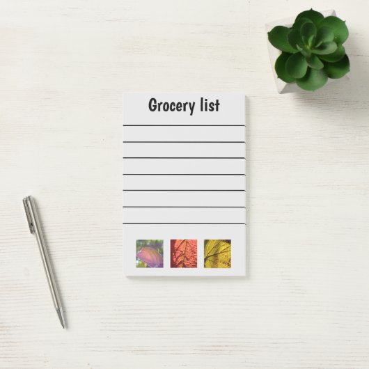 Funny Herfst Grocery List Post-it® Notes (Kantoor)