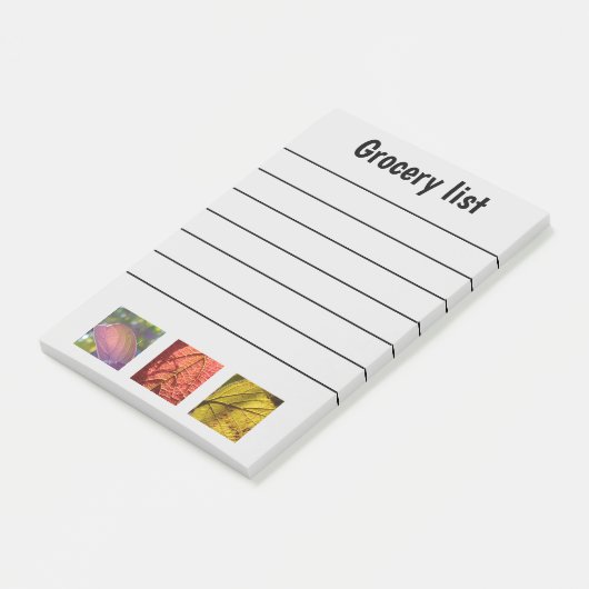 Funny Herfst Grocery List Post-it® Notes (Schuin)