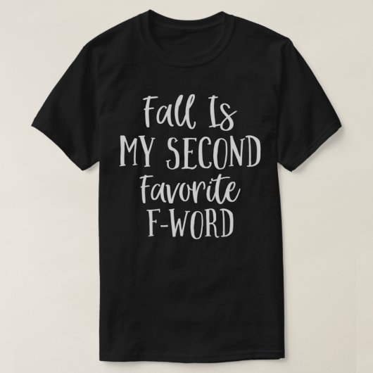 Funny Herfst is mijn tweede favoriete FWord T-shirt (Design voorkant)