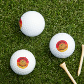 Funny Herfst Pumpkin Golfballen (Insitu Gras)