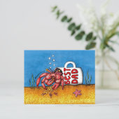 Funny Hermit Crab Vaderdag Beste vader Briefkaart (Staand voorkant)