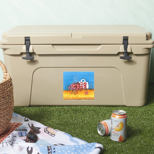 Funny Hermit Crab Vaderdag Beste vader Sticker (Koeler)