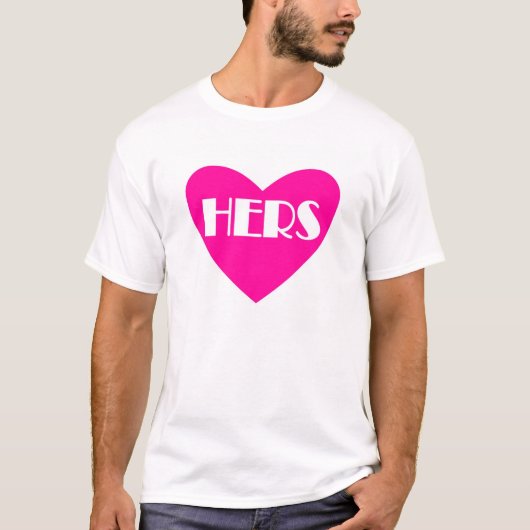 Funny Hers shirt van het huwelijkshuwelijk (Voorkant)