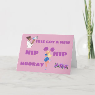 FUNNY HEUPVERVANGING HIP HIP HOERA KAART