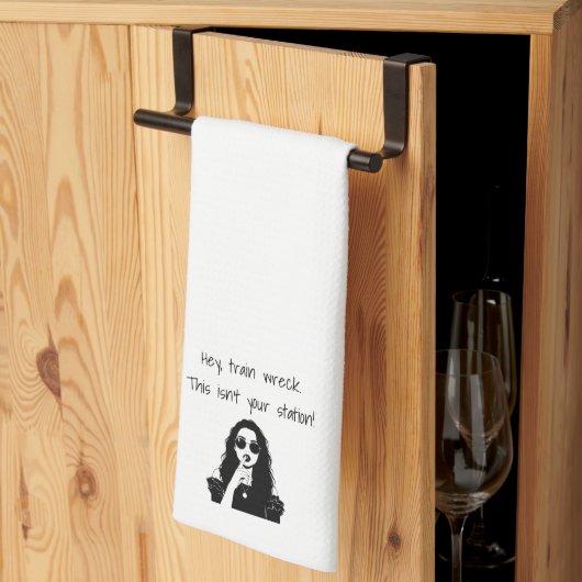 Funny Hey, Train Wreck This Isn't Your Station Theedoek (Derde Gevouwen)