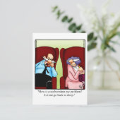 Funny Hi en Hallo Briefkaart (Staand voorkant)