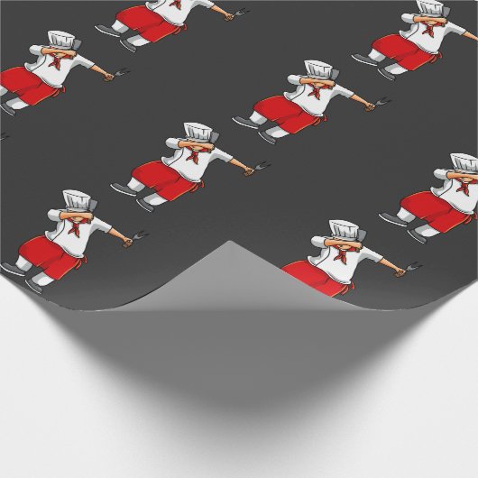 Funny Hibachi Chef Japanese Cook Food Lover Cadeaupapier (Hoek)