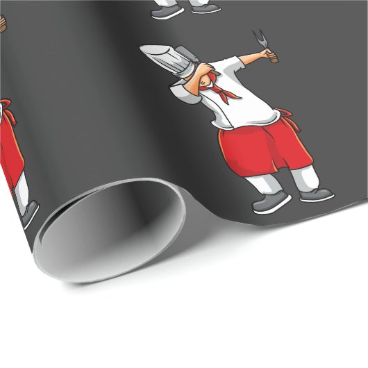 Funny Hibachi Chef Japanese Cook Food Lover Cadeaupapier (Rol Hoek)