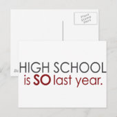 Funny High School Afstudeerder Briefkaart (Voorkant / Achterkant)
