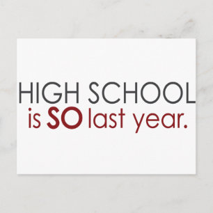 Funny High School Afstudeerder Briefkaart
