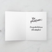 Funny High School Afstuderen Kaart (Binnen)