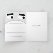 Funny High School Afstuderen Klasse van 2023 gezic Kaart (Binnen)