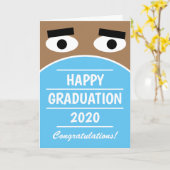 Funny High School Afstuderen Klasse van 2023 gezic Kaart (Gele Bloem)