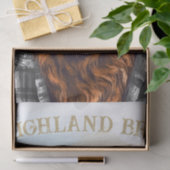 Funny Highland Koe die zonnebrillen draagt Tissuepapier (Geschenk)